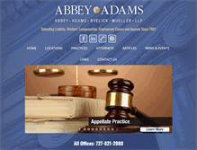 Tablet Screenshot of abbeyadams.com